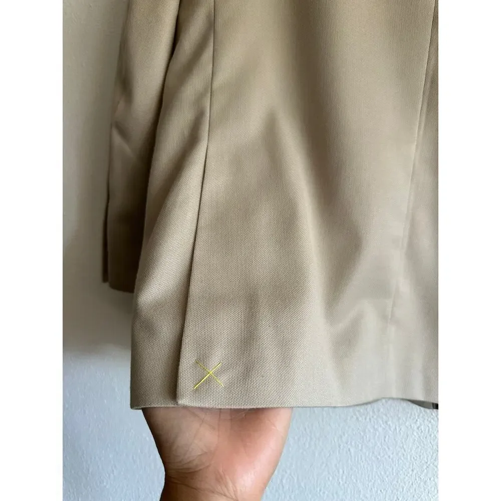 New Men's Angelo Rossi 11 Tan Color 2 Button Suit Size 42 S‎ Micro Tech Stretch